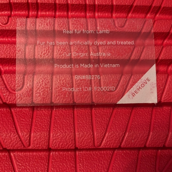 UGG Australia Super Fluff Slipper in Ribbon Red - Picture 7 of 13